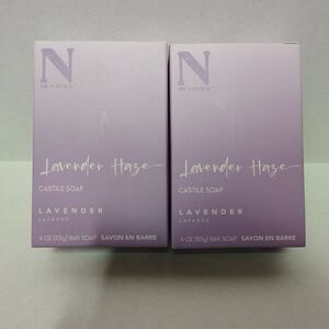 DR Natural's LAVENDER HAZE Castile Soap 4 oz  All-Natural Dye Free Lot Of 2 Bars